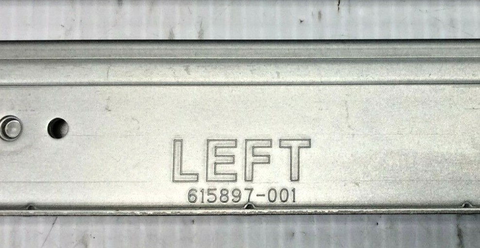 HP 611428-B21 615900-001 615897-001 PROLIANT DL2000 LEFT AND RIGHT RAIL KIT