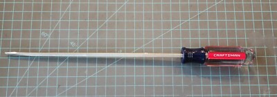 NOS Craftsman 3/16'' by 9'' Flat Head Long Screwdriver 41582 PR Series   - gwU