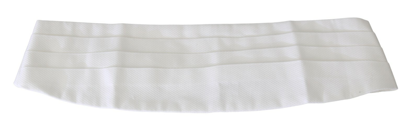 Pre-owned Dolce & Gabbana Cummerbund White Men Waist Belt Cotton S. It52 /xl Rrp $450
