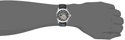 Pre-owned Bulova Classic Automatic Men's Stainless Steel Watch - 96a135 In Silver Tone/ Black Strap