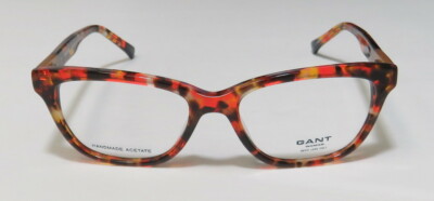 GANT GW 4005 RDTO Orange Brown Havana Woman Plastic Eyeglasses Frame 51-16-140 