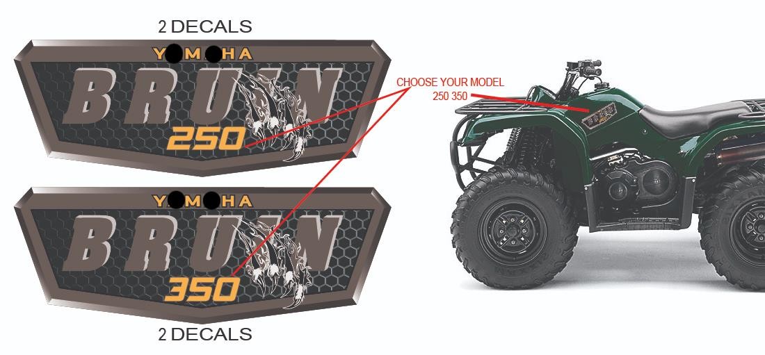 Tank Plastic Decal Graphic Sticker Kit upgrade NON-OEM 4  Bruin 250 350 AT