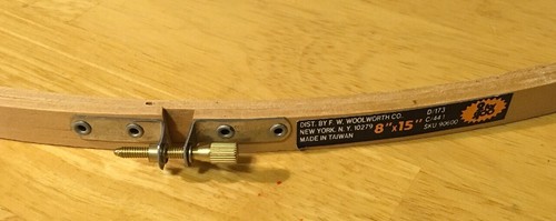 Oval Wooden Embroidery Hoop 8x15