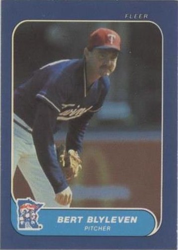 1986 Fleer Classic Miniatures - Bert Blyleven #82