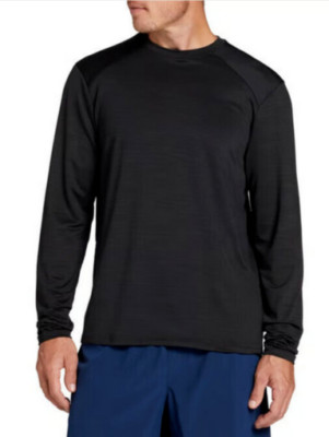 DSG Men's Movement Long Sleeve T-Shirt, Pure Black Single Dye, XL