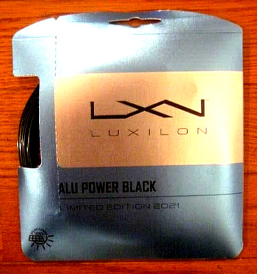 Luxilon ALU Power Black Tennis String - 16L Gauge