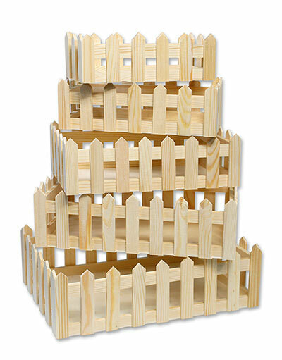 Fioriera In Legno 5 Pz Per Fiori E Piante Arredamento Centrotavola Decorare dfh