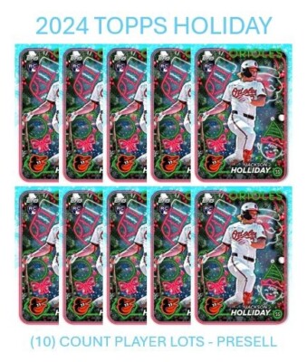 ELLY DE LA CRUZ 2024 Topps Holiday LOT OF (10) CARDS #H102 Reds RC PRE-SELL