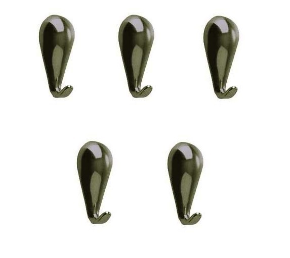 Set 5 Pz Gancio Ganci per Quadri Quadro modello Goccia 28x15mm Bronzo dfh