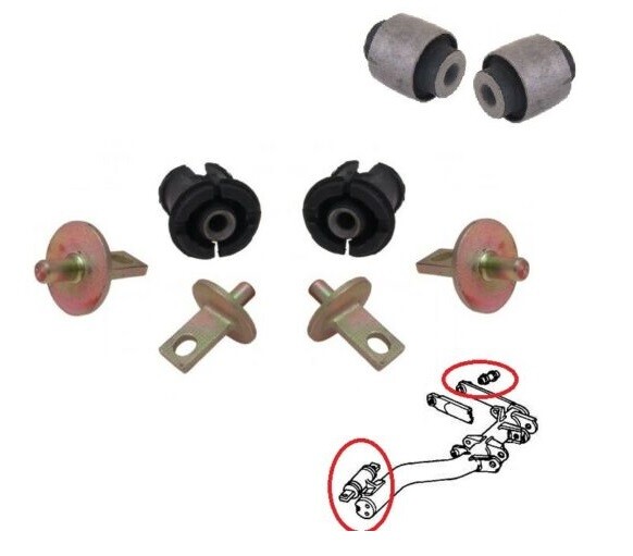 Rear Control Trailing Arm Wishbone Bushes Bushings for Honda Civic 2001-2006