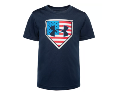 Under armour baseball store flag shirt