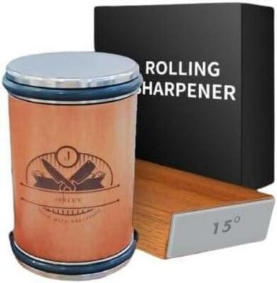 Rolling Knife Sharpener Set - Professional Sharpening Kit with Roller Tool and -