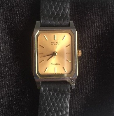 Vintage Seiko Exceline Women's Wristwatch Quartz Gold