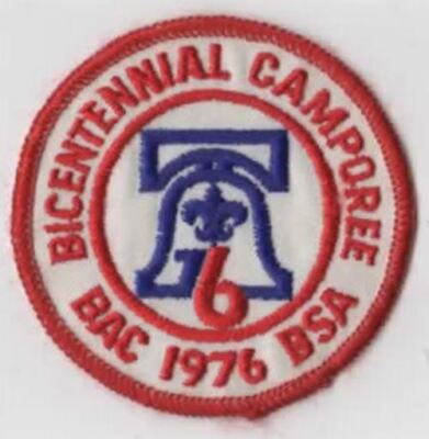 1976 BAC BSA Bicentennial Camporee RED Bdr. [YA333]