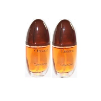 2X Obsession By Calvin Klein Women 0.5 oz 15 ml Eau de Parfum Spray Mini New 