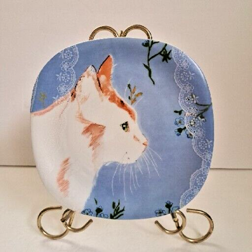 レアMinou-ettes by C. Pradalie - 1985 Cat Minou-ettes by C. Pradalie Fine Porcelain Cat Plate Vintage