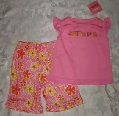 VINTAGE Girls GYMBOREE Cutie Pie PAJAMAS Sz 12-18 M NWT Summer Pink Floral