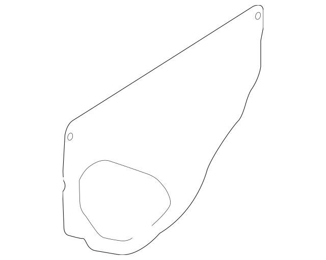 Left Rear Door Water Shield - Subaru 62244FL030