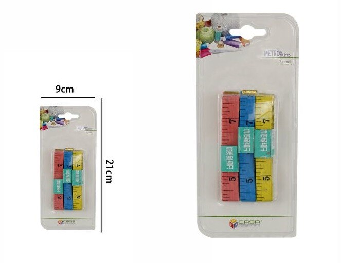 Set 3 Pz Metro A Nastro Da Sarto Misurazione Tessuto Cucito Sarta Sartoria dfh