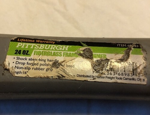 Pittsburgh 24 oz Fiberglass Framing Hammer Carpenters