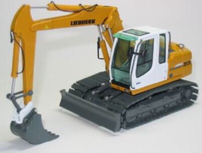 VERY RARE LIEBHERR R313 HYDRAULIC EXCAVATOR LITRONIC 1:50 NZG DEALER MODEL