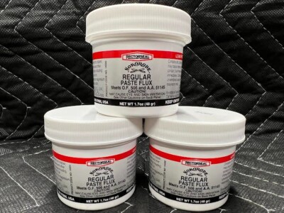 LOT OF 3 RectorSeal Nokorode 1.7 oz Regular Paste Soldering Lead-Free Flux 14000