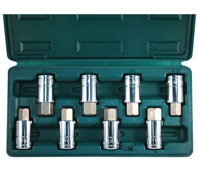 ATD 8pc LARGE Hex Bit Socket Set, SAE and Metric, Lifetime Warranty! #13788