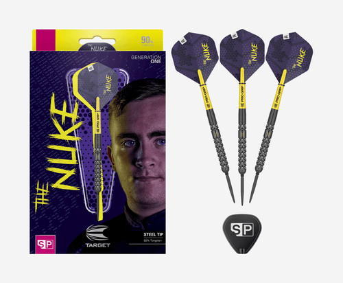 ダーツ TARGET THE NUKE LUKE LITTLER 2BA Amazon.com: Target Darts Luke Littler Brass Soft Tip Darts