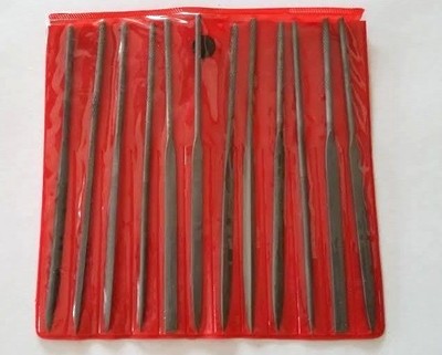 12 Piece Set Mini Smal Needle File Assorted Shaped 