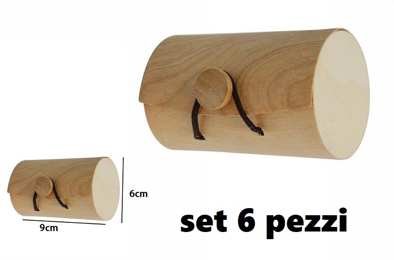 Set 6 Scatole Box Astuccio In Legno Decoupage Portagioie Cofanetto 53487a dfh