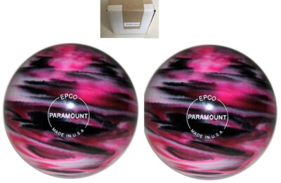 EPCO Duckpin- Paramount Marbleized - Magenta, Black & White (with engraving)
