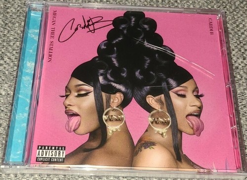 CARDI B HAND SIGNED WAP CD AUTHENTIC SOLD OUT MEGAN THEE
