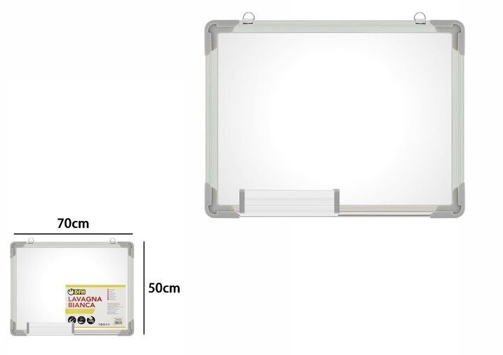 Lavagna Bianca Cancellabile Per Pennarelli Misura 50x70cm dfh