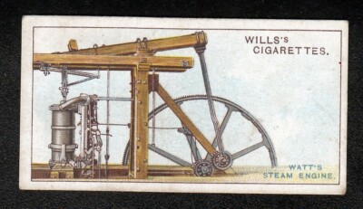 Vintage 1915 Trade Card of James WATT'S STEAM ENGINE