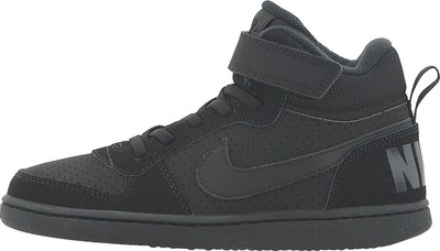 Детские кроссовки Nike Court Borough Mid Black/Black (870026 001)