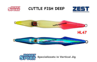 VERTICAL JIG ZEST CUTTLEFISH DEEP COL HL47 BLU - 200 GR RICCIOLA DENTICE CERNIA