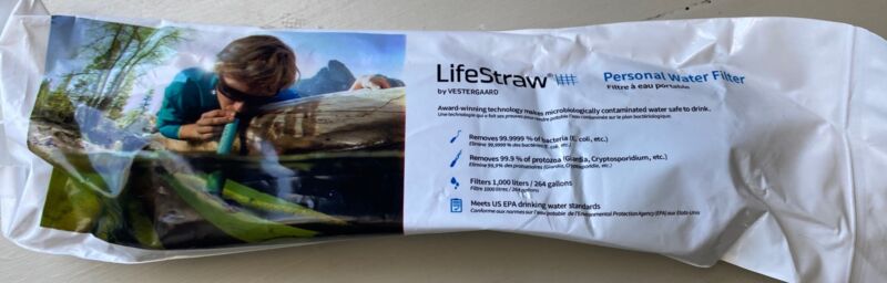 New LifeStraw Life Straw By Vestergaard Personal Water Filter 1000L 264 Gallons