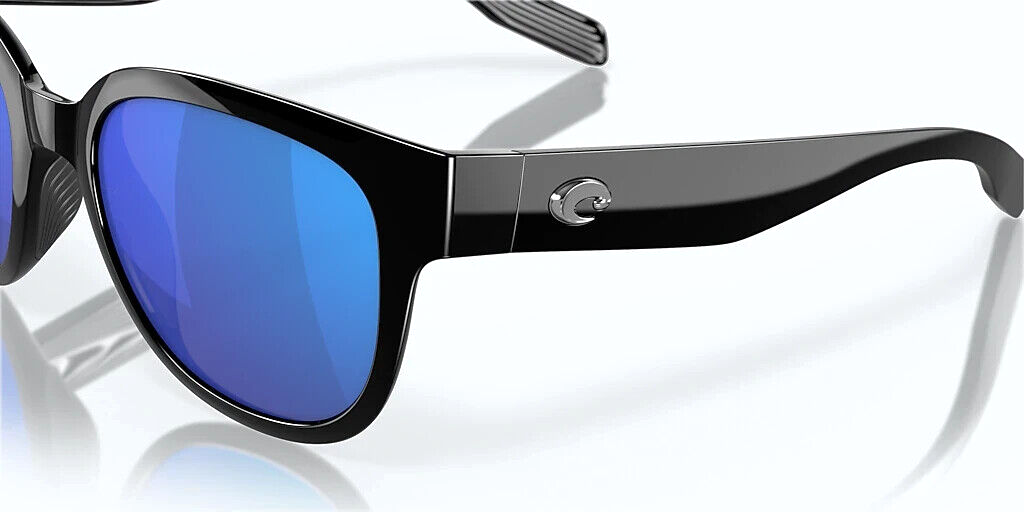 Pre-owned Costa Del Mar Salina Polarized Sunglasses Black / Blue Mirror Glass 580g