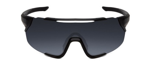Pre-owned Smith Attack Mag Mtb Unisex Wrap Rimless Sunglasses Matte Black/cp & Amber 172mm In Multicolor