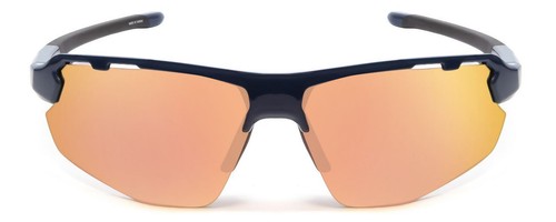 Pre-owned Smith Resolve Semi-rimless Sunglasses Navy Blue W/cp Rose Gold Mirror&clear 70mm In Multicolor