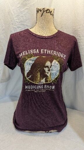 Melissa Etheridge The Medicine Show T-shirt - Size L  Purple 