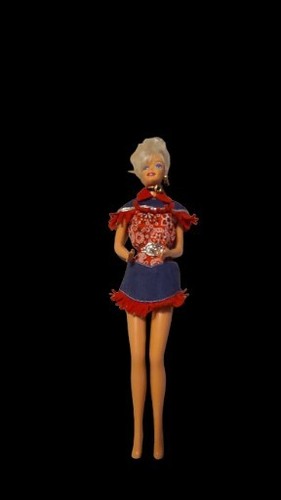 Vintage TNT 1966 Mattel Barbie Blonde Hair Blue Eyes Indonesia