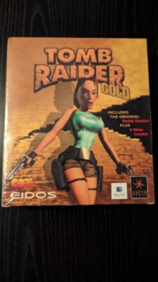 Tomb Raider Gold MAC Edition RARE SEALED BOX Lara Croft Aspyr CD-ROM Big Box