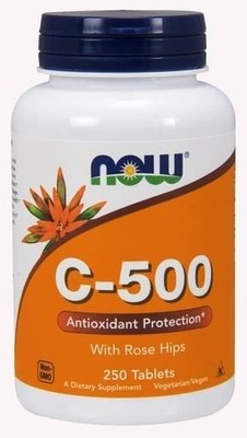 Now Foods C-500 с шиповником 250 таблеток