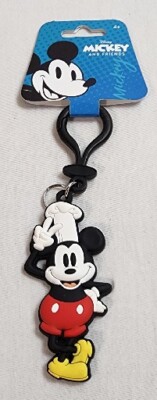 Disney Retro Chef Mickey Soft Touch Bag Clip (Keychain)