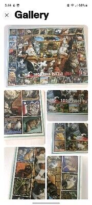  World of Cats Puzzle White Mountain 1000 piece Sealed with rips