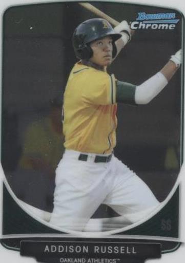 2013 Bowman Chrome мини - Эддисон Рассел #150