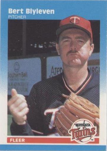 1987 Fleer Classic Miniatures - Bert Blyleven #9