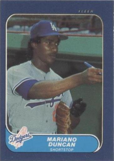 1986 Fleer классические миниатюры - Мариано Дункан #27