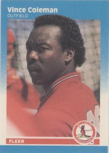 Fleer Classic Miniatures 1987 - Vince Coleman #21